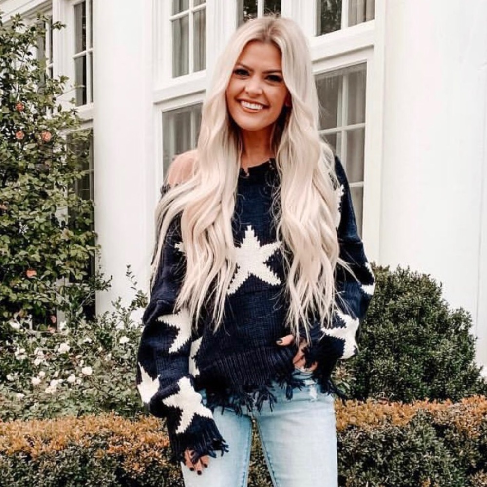 Vestique Star Cropped Sweater